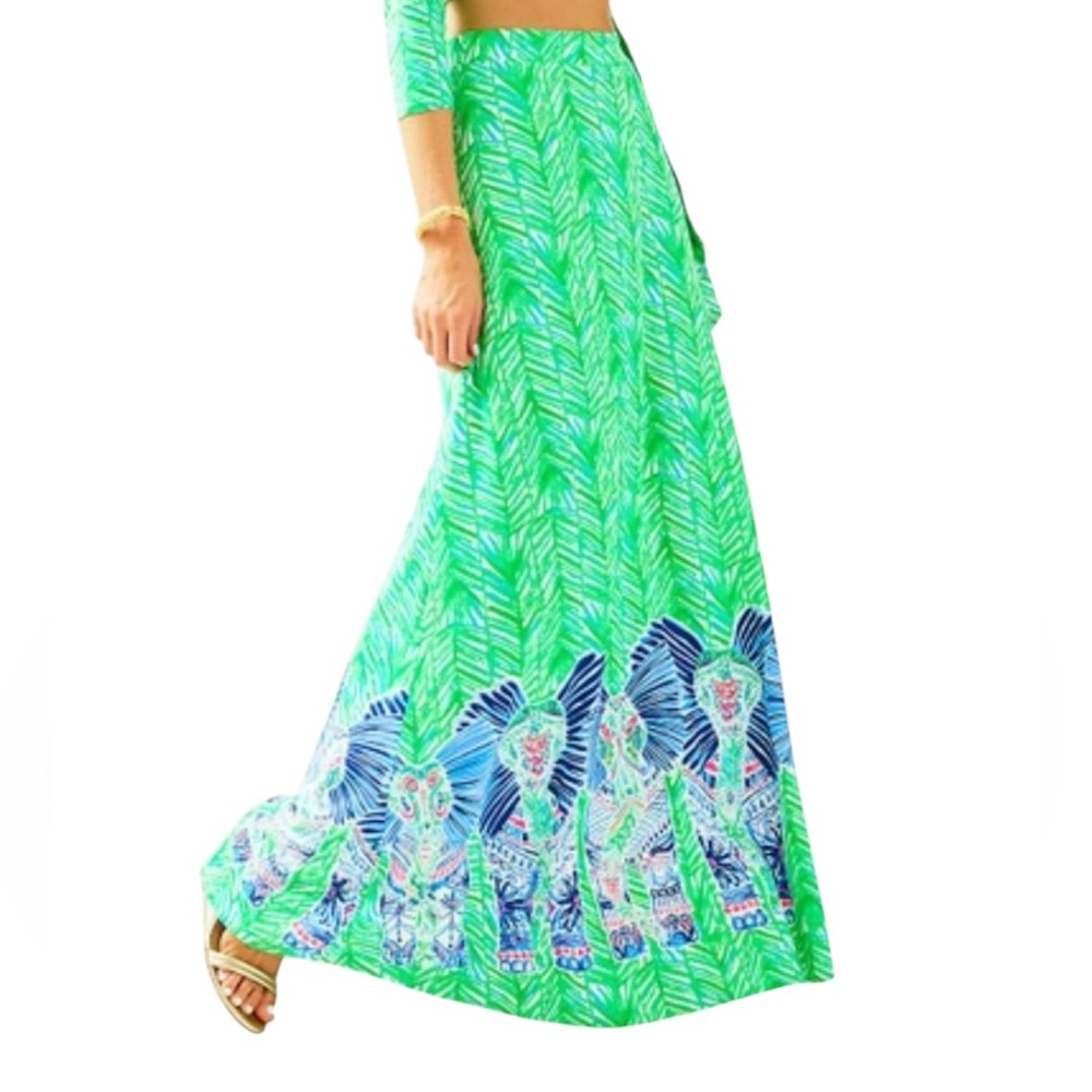 Lilly Pulitzer Ruari Skirt Green Costa Verde size L